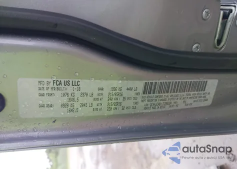 2018 Jeep Compass Sport from USA, damaged, VIN 3C4NJCAB1JT286224